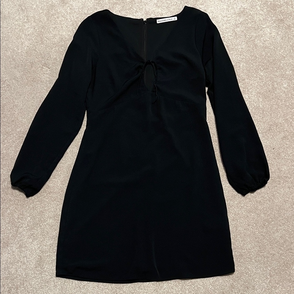 Abercrombie & Fitch Elegant Black Long Sleeve Dress